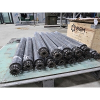 Con lăn băng tải bọc cao su | Gia công con lăn nhông đơn cao su D60 x L600 theo yêu cầu