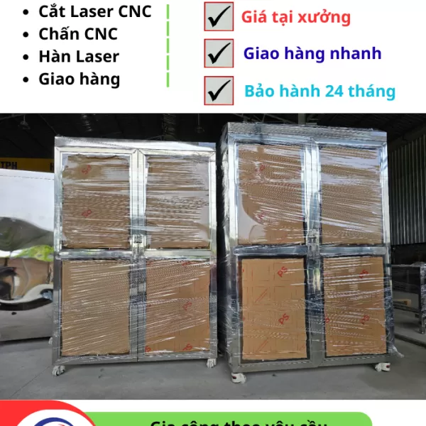Tủ nguyên liệu Inox 304