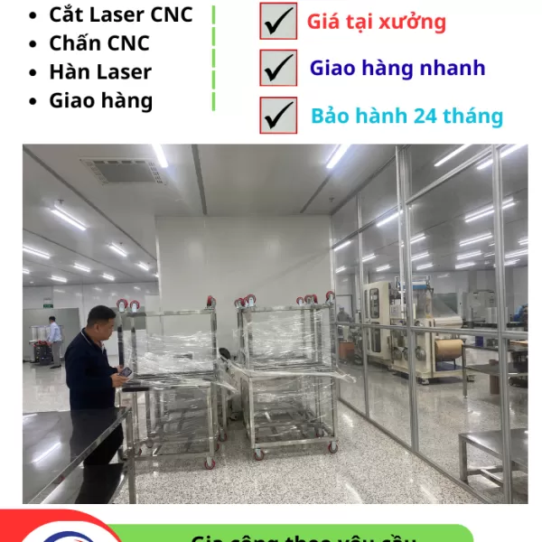 Xe Đẩy Inox 304 Phú Thọ